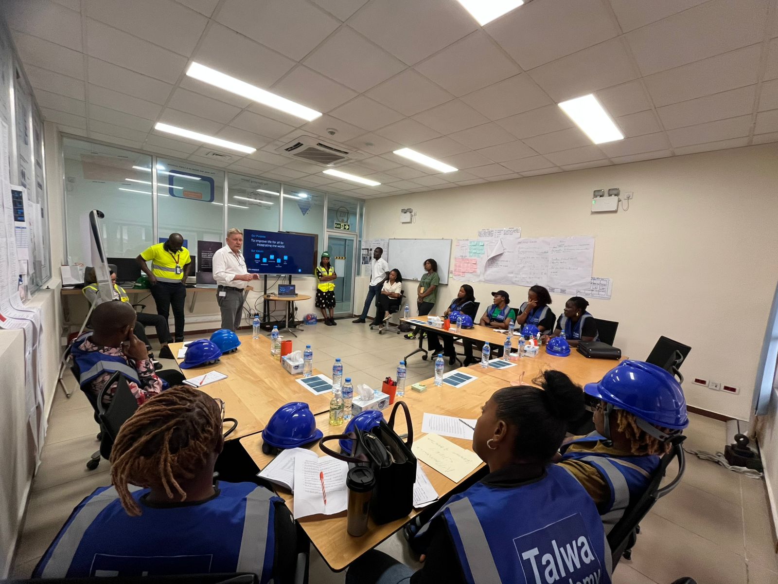 Student holding books